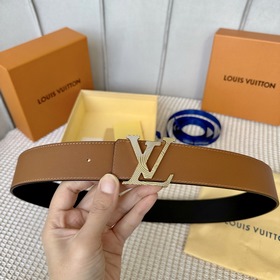 Новая модель! Ремень LV fancy 40 мм с двусторонним дизайном, изго
