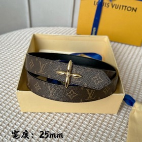 Lv pyrmide Truck L «OEiI Двусторонний пояс» Женский пояс Lv, шири