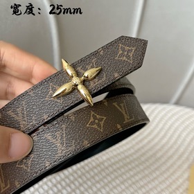 Lv pyrmide Truck L «OEiI Двусторонний пояс» Женский пояс Lv, шири