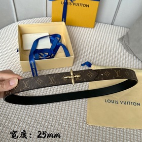 Lv pyrmide Truck L «OEiI Двусторонний пояс» Женский пояс Lv, шири