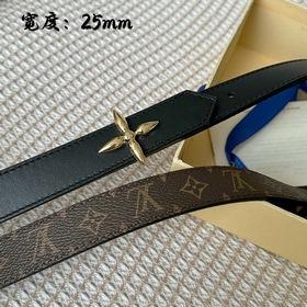 Lv pyrmide Truck L «OEiI Двусторонний пояс» Женский пояс Lv, шири
