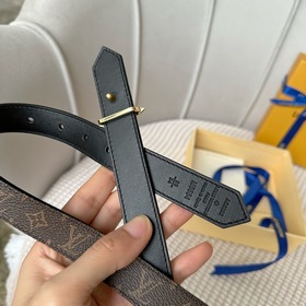 Lv pyrmide Truck L «OEiI Двусторонний пояс» Женский пояс Lv, шири