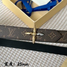 Lv pyrmide Truck L «OEiI Двусторонний пояс» Женский пояс Lv, шири