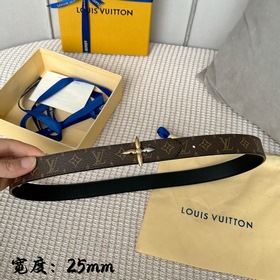 Lv pyrmide Truck L «OEiI Двусторонний пояс» Женский пояс Lv, шири