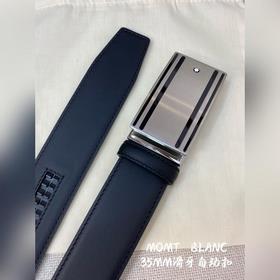 Мужской автоматический ремень Montblanc — ширина 34 мм, застежка