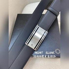 Мужской автоматический ремень Montblanc — ширина 34 мм, застежка 