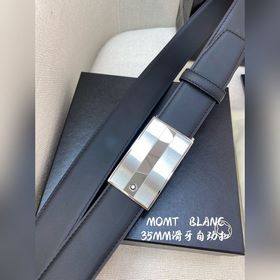Мужской автоматический ремень Montblanc — ширина 34 мм, высококач