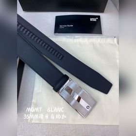Мужской автоматический ремень Montblanc — ширина 34 мм, высококач