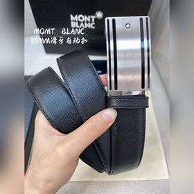 Мужской автоматический ремень Montblanc — ширина 34 мм, высококач