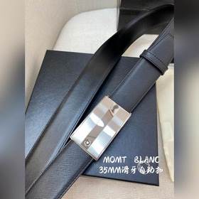 Мужской автоматический ремень Montblanc — ширина 34 мм, высококач