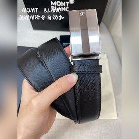 Мужской автоматический ремень Montblanc — ширина 34 мм, высококач