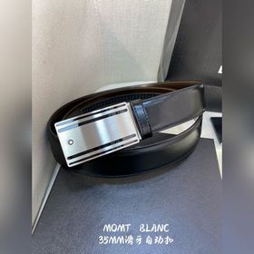 Мужской автоматический ремень Montblanc — ширина 34 мм, застежка 