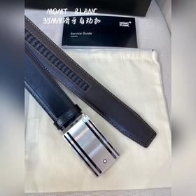 Мужской автоматический ремень Montblanc — ширина 34 мм, застежка 