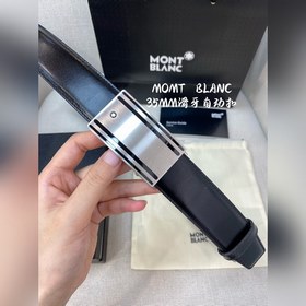 Мужской автоматический ремень Montblanc — ширина 34 мм, застежка 