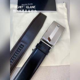 Мужской автоматический ремень Montblanc — ширина 34 мм, застежка