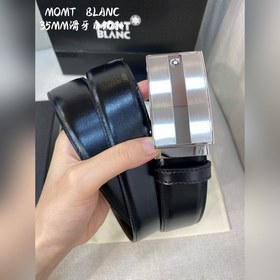 Мужской автоматический ремень Montblanc — ширина 34 мм, застежка 