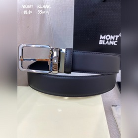 Montblanc, ширина 3,5 см, изготовлен из кожи верхнего слоя с тисн