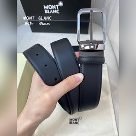 Montblanc, ширина 3,5 см, изготовлен из кожи верхнего слоя с тисн