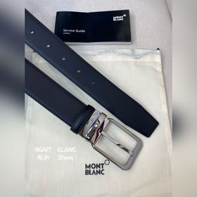 Montblanc, ширина 3,5 см, изготовлен из кожи верхнего слоя с тисн