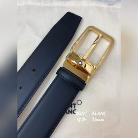 Montblanc, ширина 3,5 см, изготовлен из кожи верхнего слоя с тисн