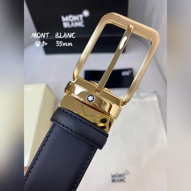 Montblanc, ширина 3,5 см, изготовлен из кожи верхнего слоя с тисн