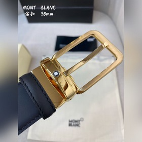 Montblanc, ширина 3,5 см, изготовлен из кожи верхнего слоя с тисн
