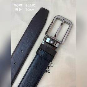 Montblanc, ширина 3,0 см, из кожи верхнего слоя, высококачественн