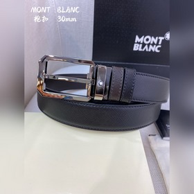 Montblanc, ширина 3,0 см, из кожи верхнего слоя, высококачественн