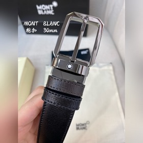 Montblanc, ширина 3,0 см, из кожи верхнего слоя, высококачественн