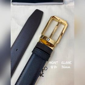 Montblanc, ширина 3,0 см, из кожи верхнего слоя, высококачественн
