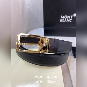 Montblanc, ширина 3,0 см, из кожи верхнего слоя, высококачественн