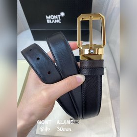 Montblanc, ширина 3,0 см, из кожи верхнего слоя, высококачественн