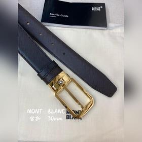 Montblanc, ширина 3,0 см, из кожи верхнего слоя, высококачественн