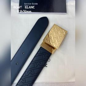 Montblanc, ширина 3,5 см, изготовлен из кожи верхнего слоя с тисн