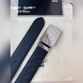 Montblanc, ширина 3,0 см, из кожи верхнего слоя с тиснением, высо