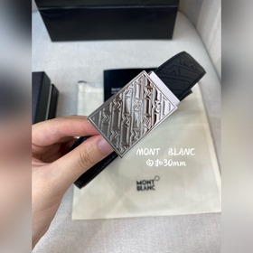 Montblanc, ширина 3,0 см, из кожи верхнего слоя с тиснением, высо
