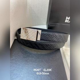 Montblanc, ширина 3,0 см, из кожи верхнего слоя с тиснением, высо