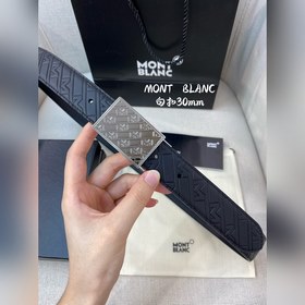 Montblanc, ширина 3,0 см, из кожи верхнего слоя с тиснением, высо