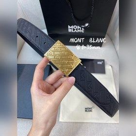 Montblanc, ширина 3,5 см, изготовлен из кожи верхнего слоя с тисн