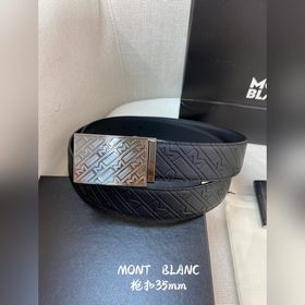 Montblanc, ширина 3,5 см, из кожи верхнего слоя с тиснением, высо