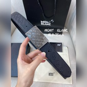 Montblanc, ширина 3,5 см, из кожи верхнего слоя с тиснением, высо