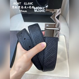Montblanc, ширина 3,5 см, из кожи верхнего слоя с тиснением, высо