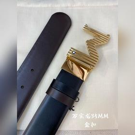 Montblanc, ширина 3,5 см, из кожи верхнего слоя, высококачественн