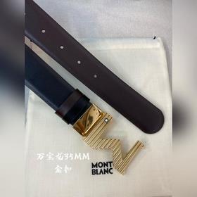 Montblanc, ширина 3,5 см, из кожи верхнего слоя, высококачественн