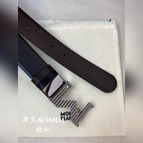 Montblanc, ширина 3,5 см, из кожи верхнего слоя, высококачественн