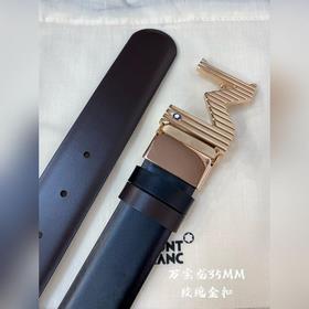 Montblanc, ширина 3,5 см, из кожи верхнего слоя, высококачественн