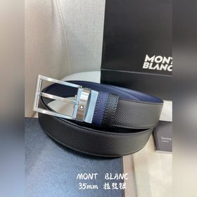 Montblanc, ширина 3,5 см, из кожи верхнего слоя, высококачественн