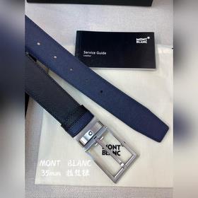 Montblanc, ширина 3,5 см, из кожи верхнего слоя, высококачественн