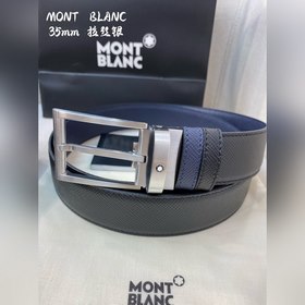 Montblanc, ширина 3,5 см, из кожи верхнего слоя, высококачественн