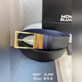 Montblanc, ширина 3,5 см, из кожи верхнего слоя, высококачественн